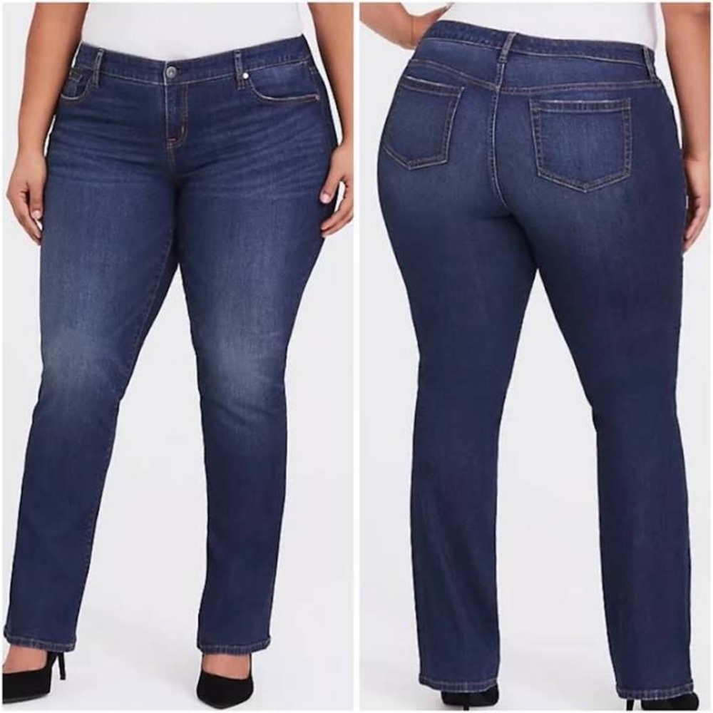 Slim Boot Dark Wash with Light Thighs